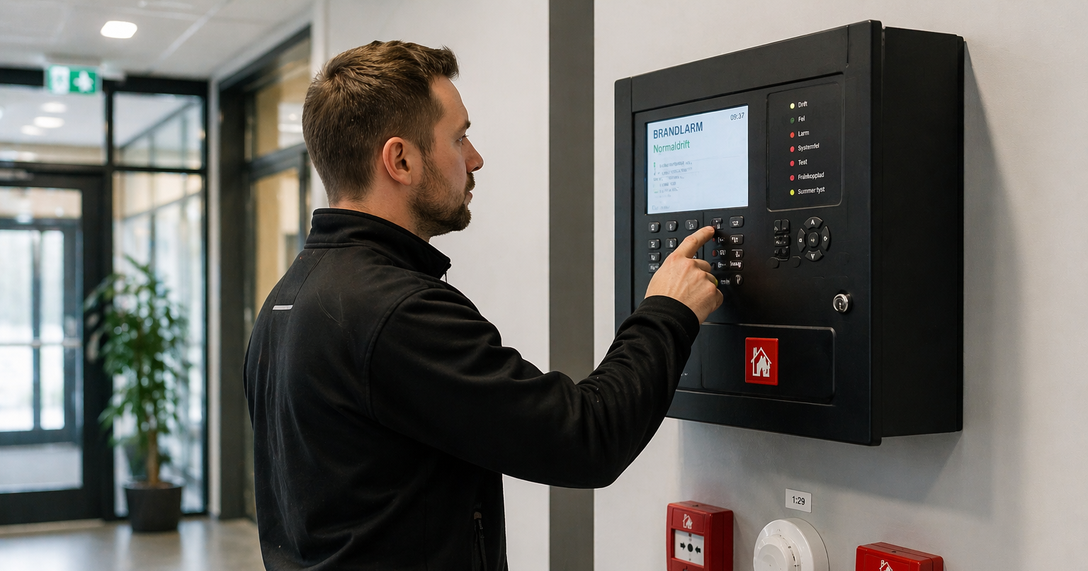 utbildning anläggningsskötare brandlarm