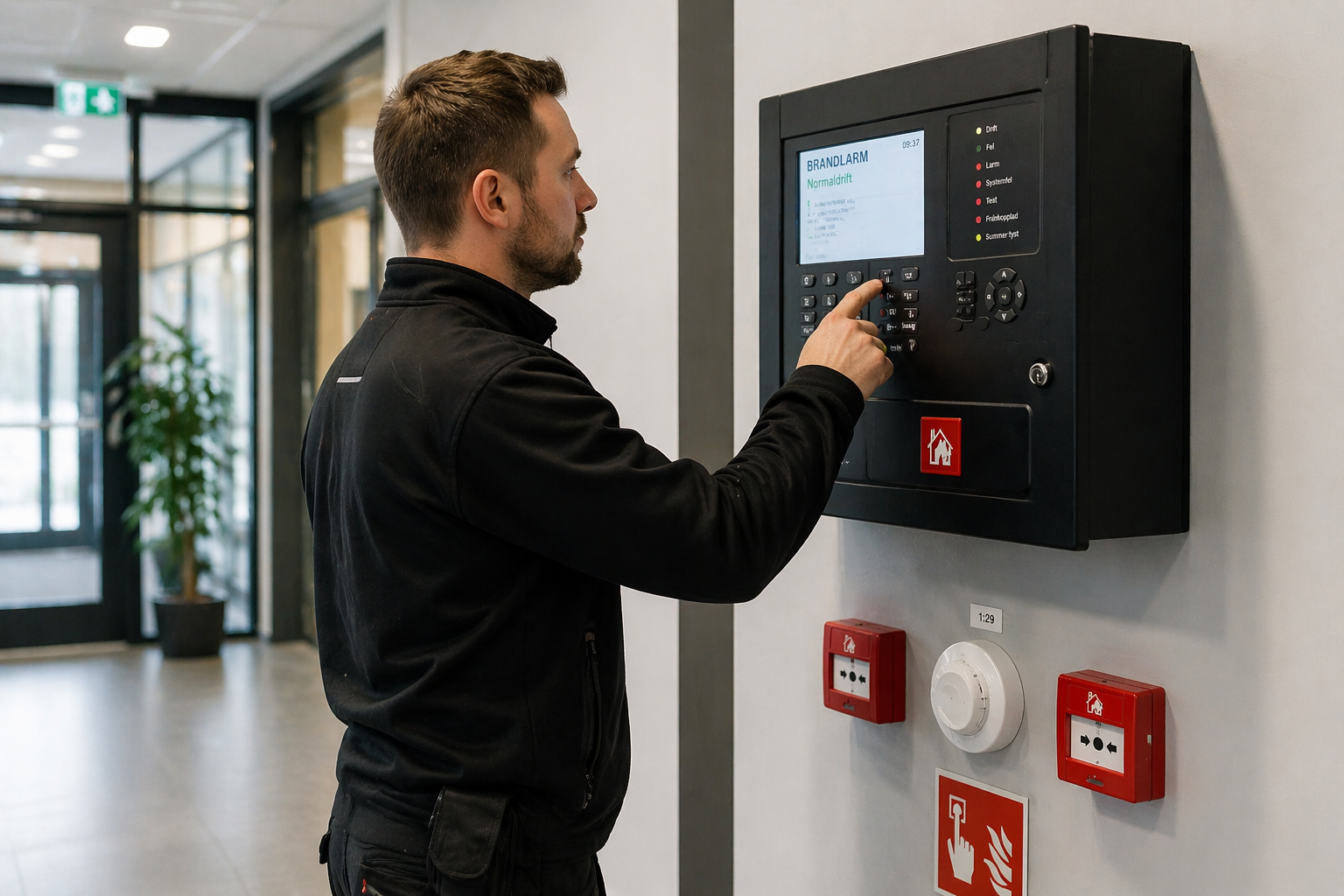 utbildning anläggningsskötare brandlarm